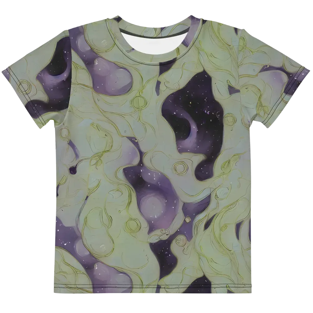 Sage Galaxy on Kids Crew Neck T-Shirt — Front