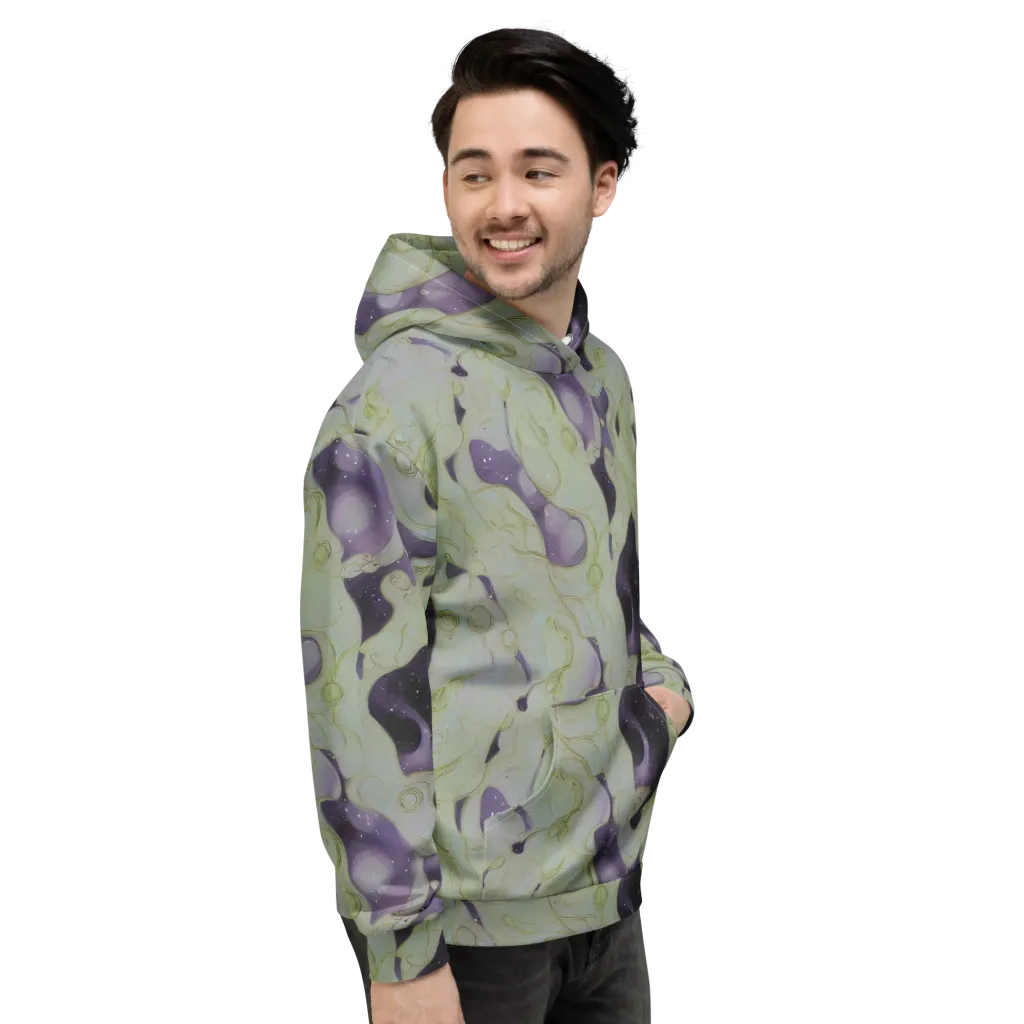 Sage Galaxy on Hoodie — Right