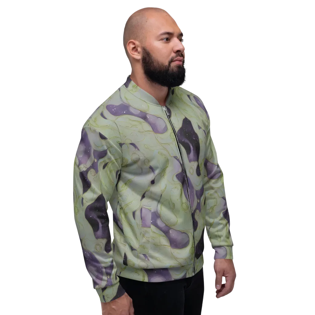 Sage Galaxy on Bomber Jacket — Right