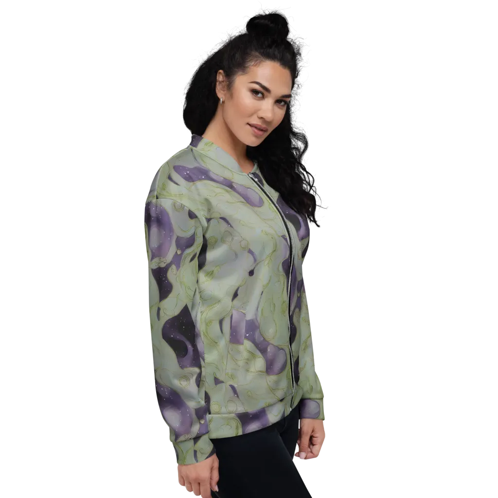 Sage Galaxy on Bomber Jacket — Right