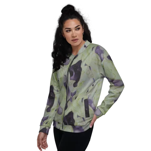 Sage Galaxy on a Bomber Jacket