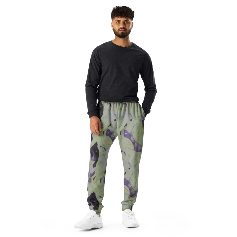 Sage Galaxy on Men's Joggers — Front