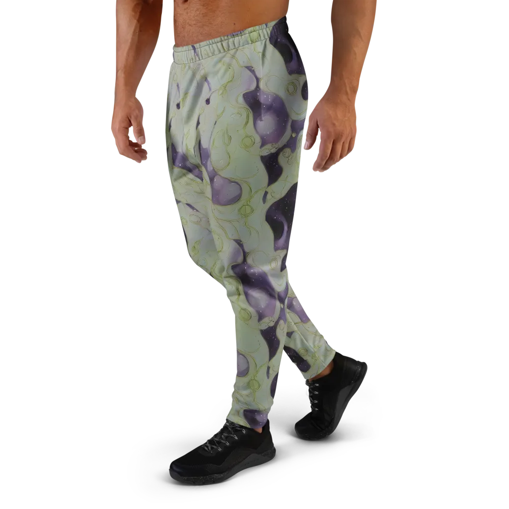 Sage Galaxy on Men's Joggers — Left
