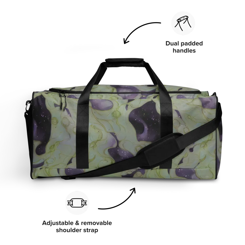 Sage Galaxy on Duffle Bag — Front