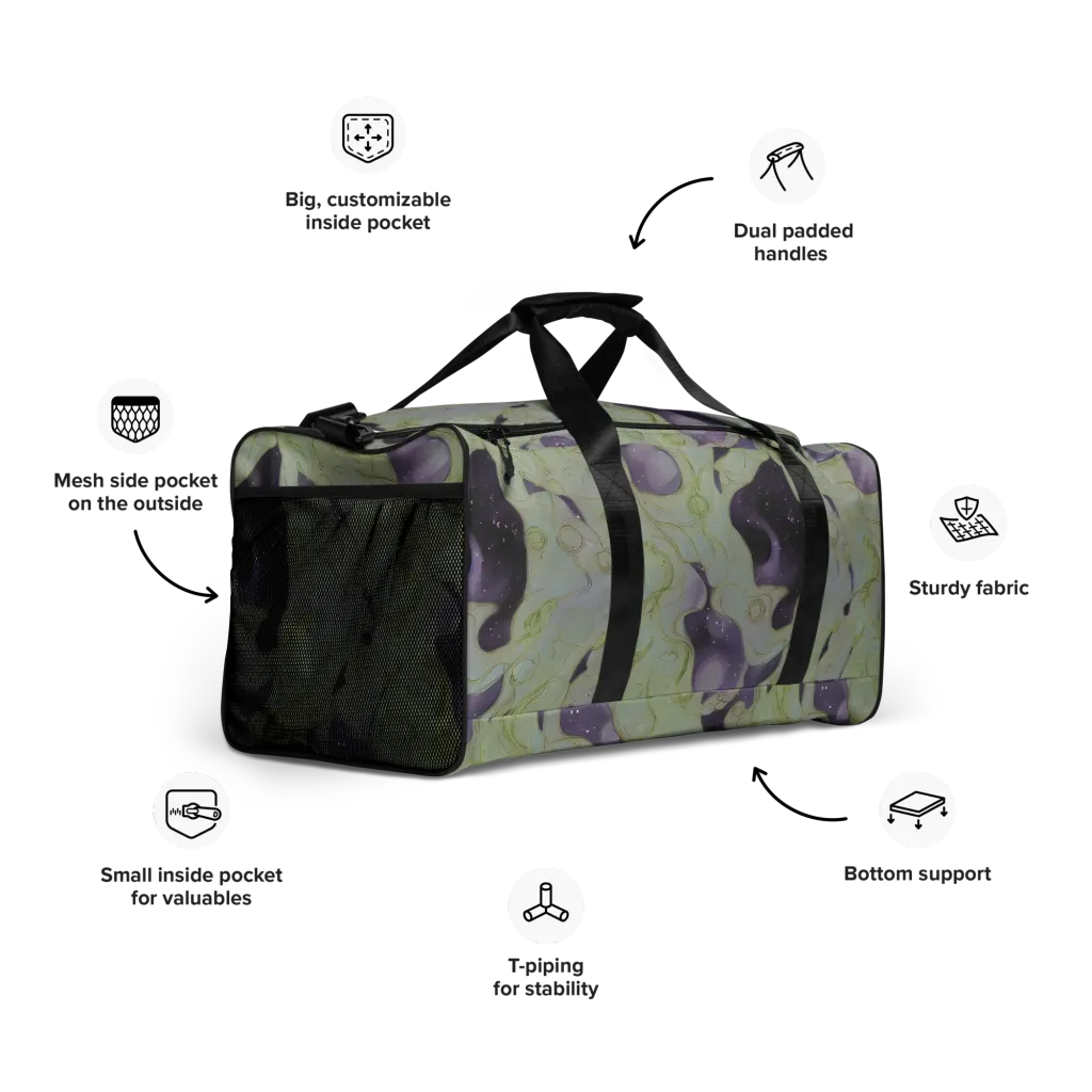 Sage Galaxy on Duffle Bag — Right Front
