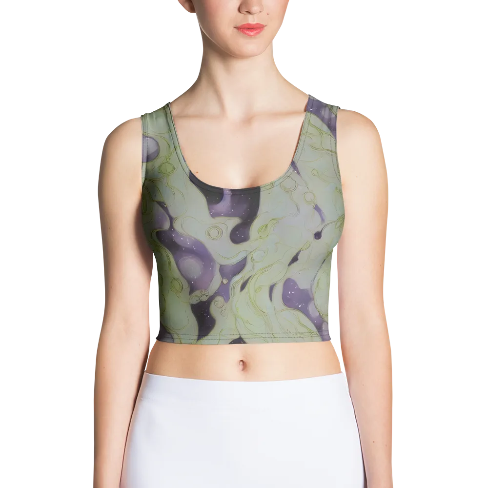 Sage Galaxy on Crop Top — Front