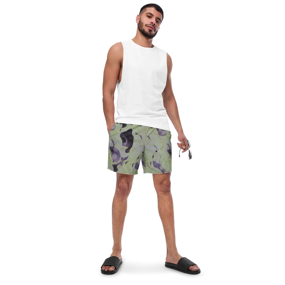 Sage Galaxy on Swim Trunks — Front