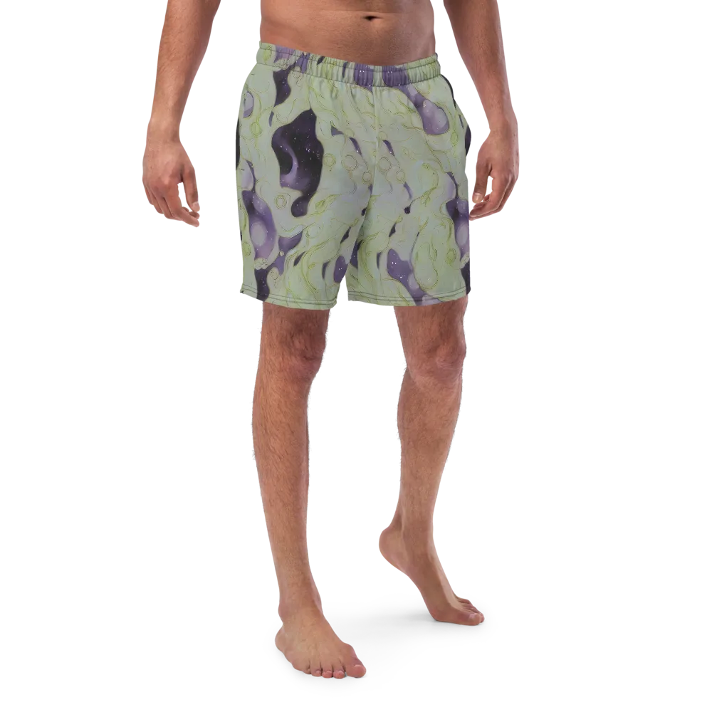 Sage Galaxy on Swim Trunks — Front