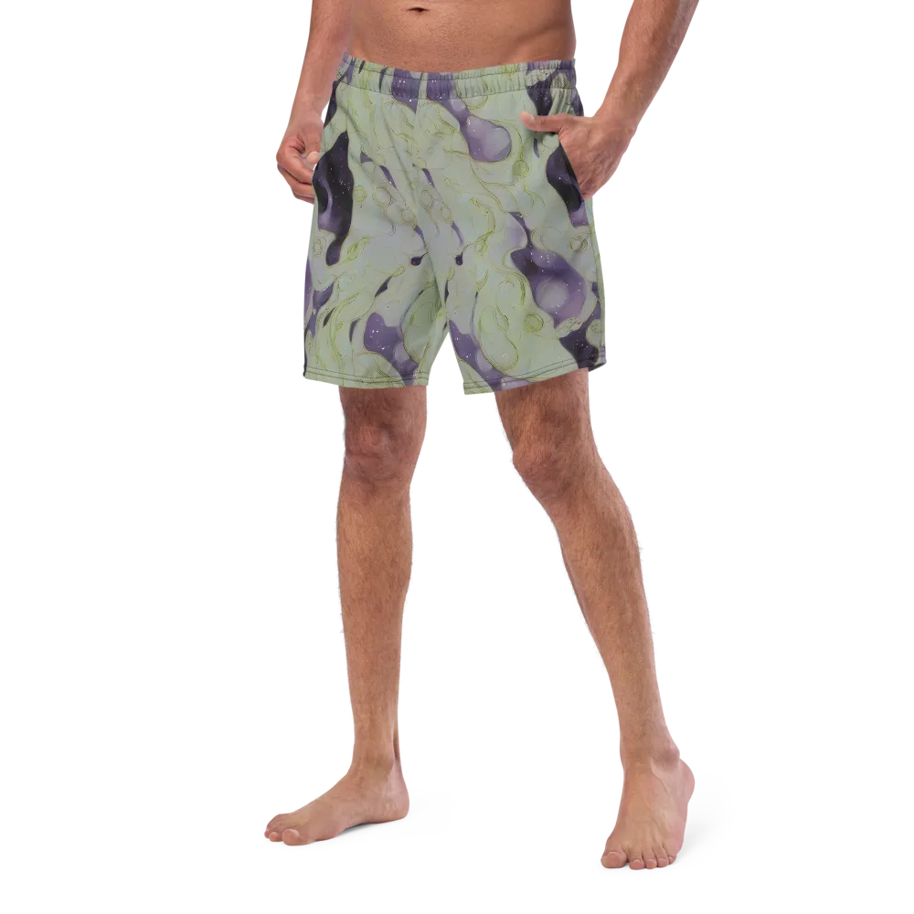 Sage Galaxy on Swim Trunks — Left Front