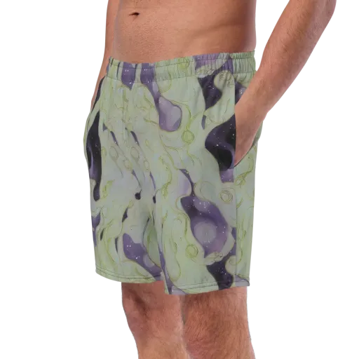Sage Galaxy on a Swim Trunks