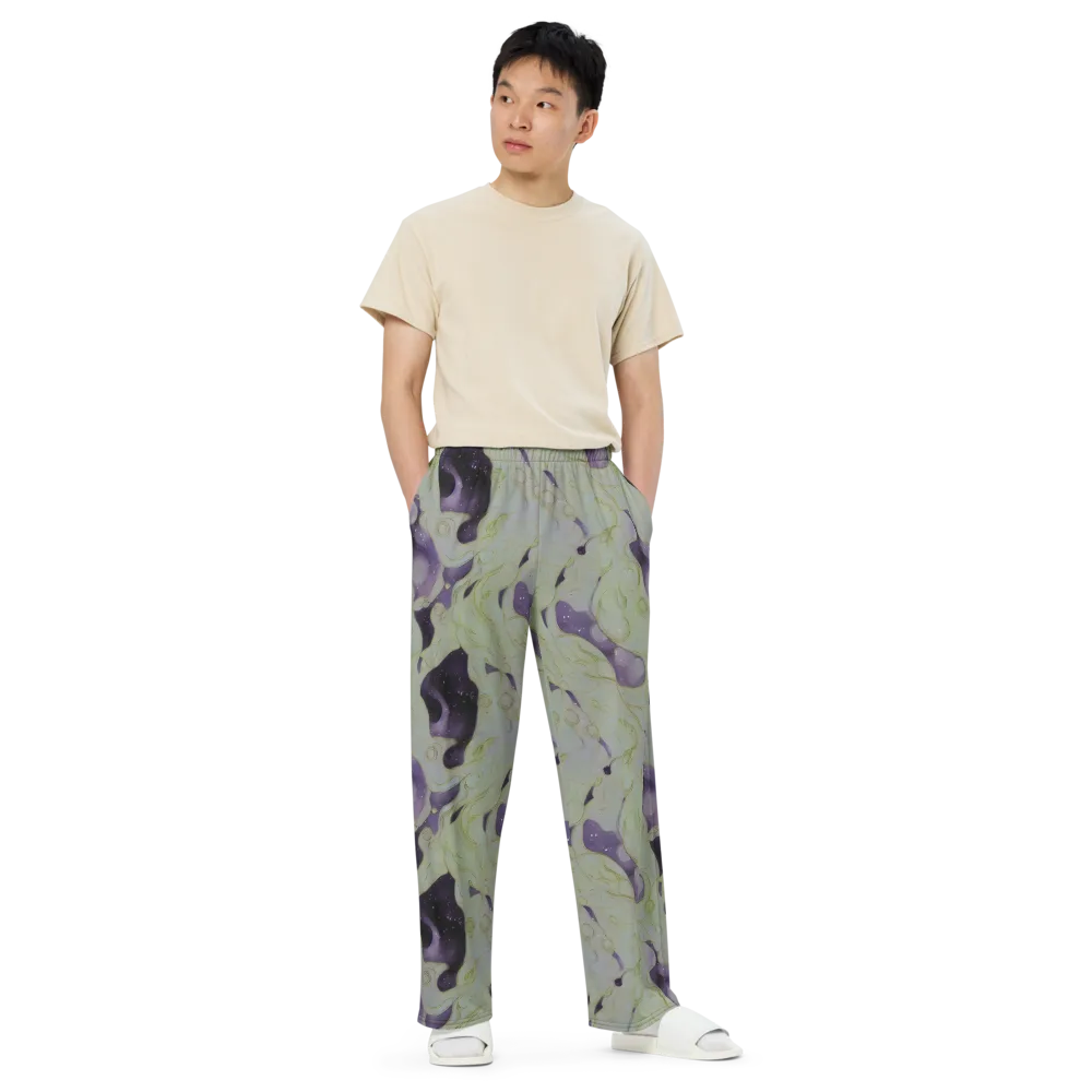 Sage Galaxy on Wide-Leg Pants — Front