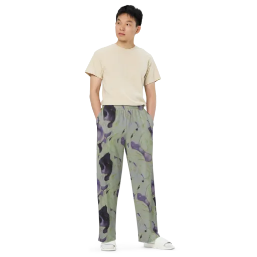 Sage Galaxy on a Wide-Leg Pants