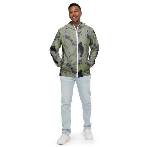 Sage Galaxy on a Men's Windbreaker