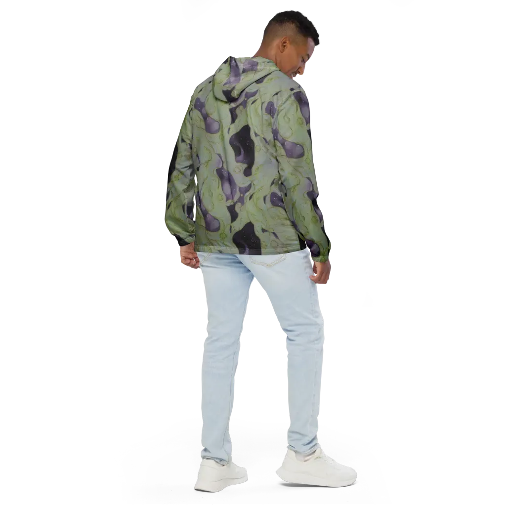 Sage Galaxy on Men's Windbreaker — Back