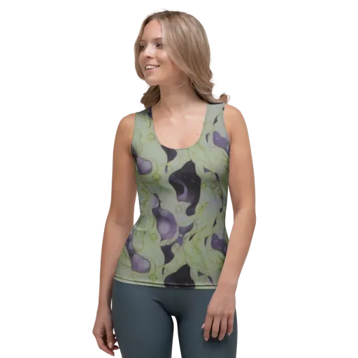 Sage Galaxy on a Women's Tank Top