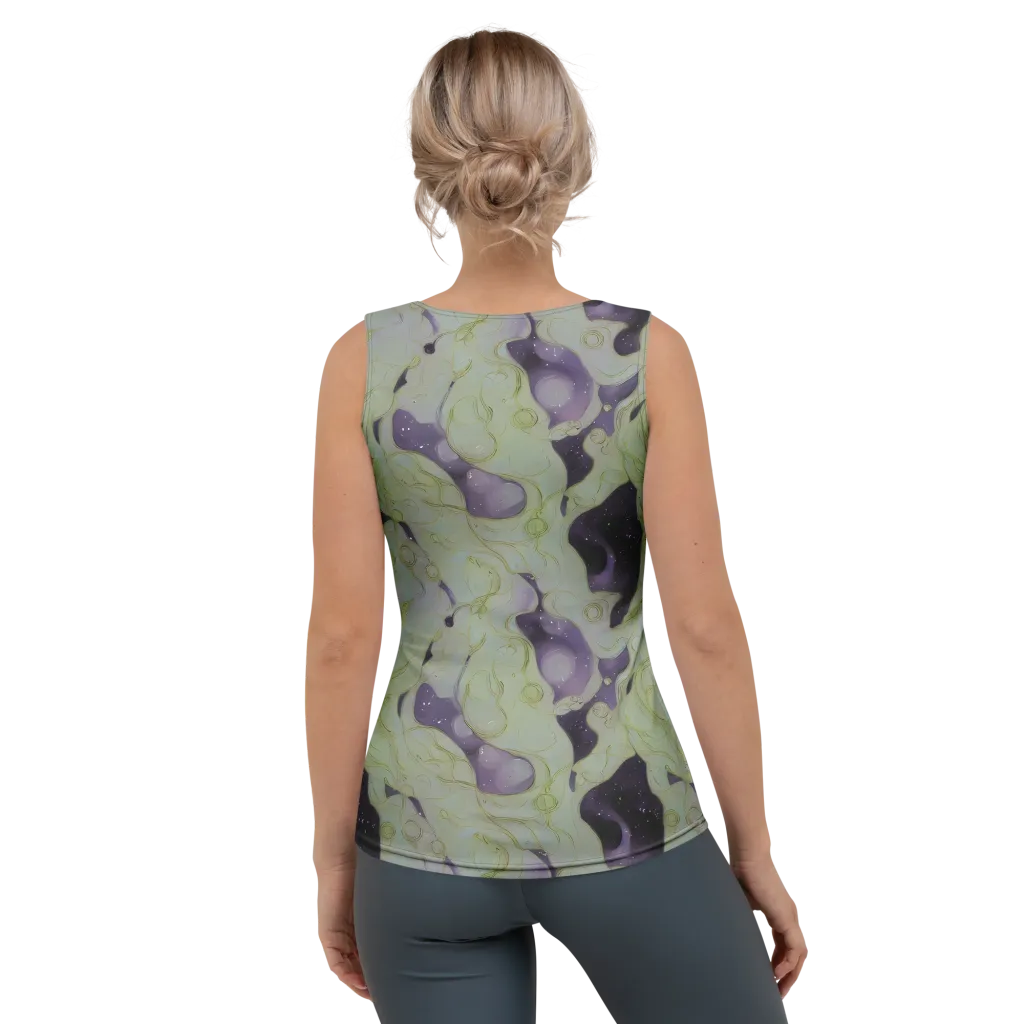 Sage Galaxy on Women's Tank Top — Back