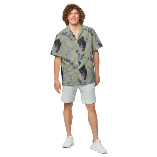 Sage Galaxy on a Button Shirt