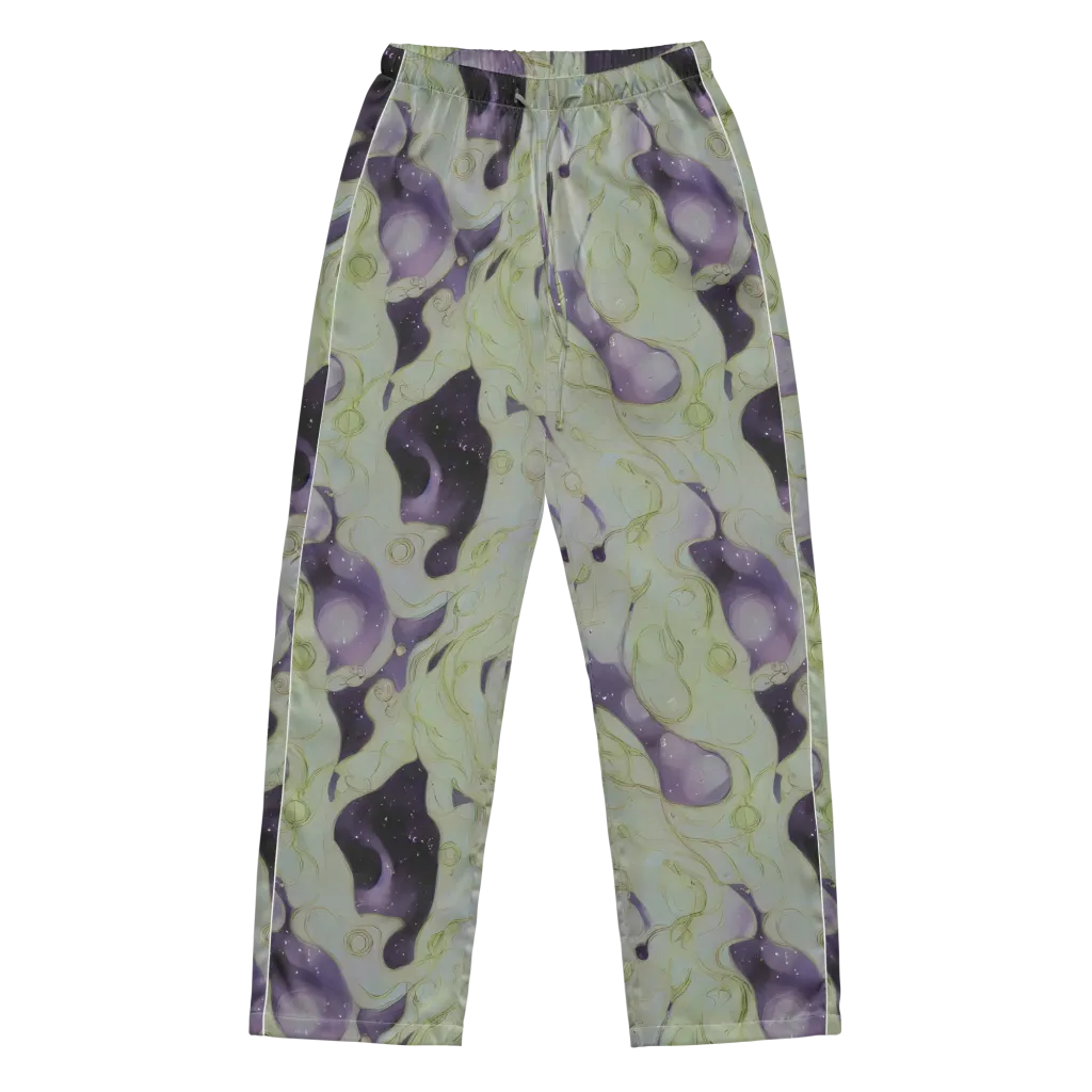 Sage Galaxy on Women's Pajama Pants — Front