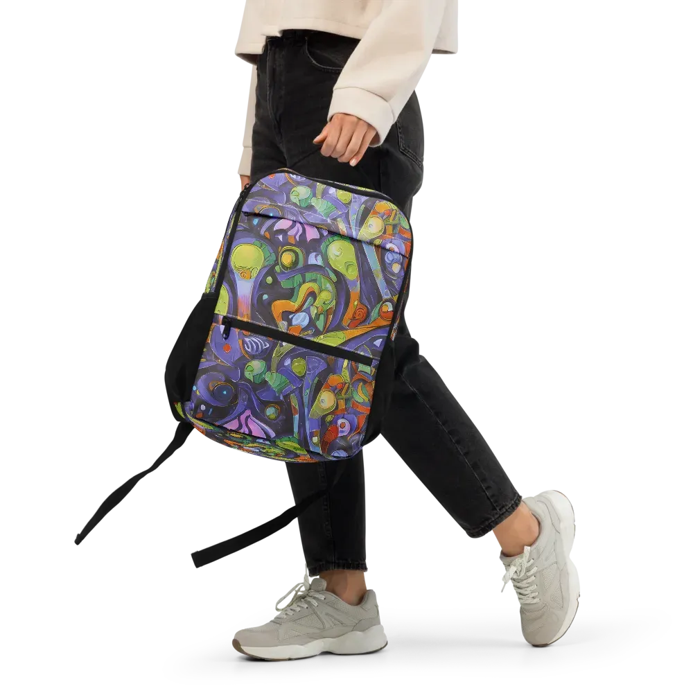Neon Organism on Utility Backpack — Front