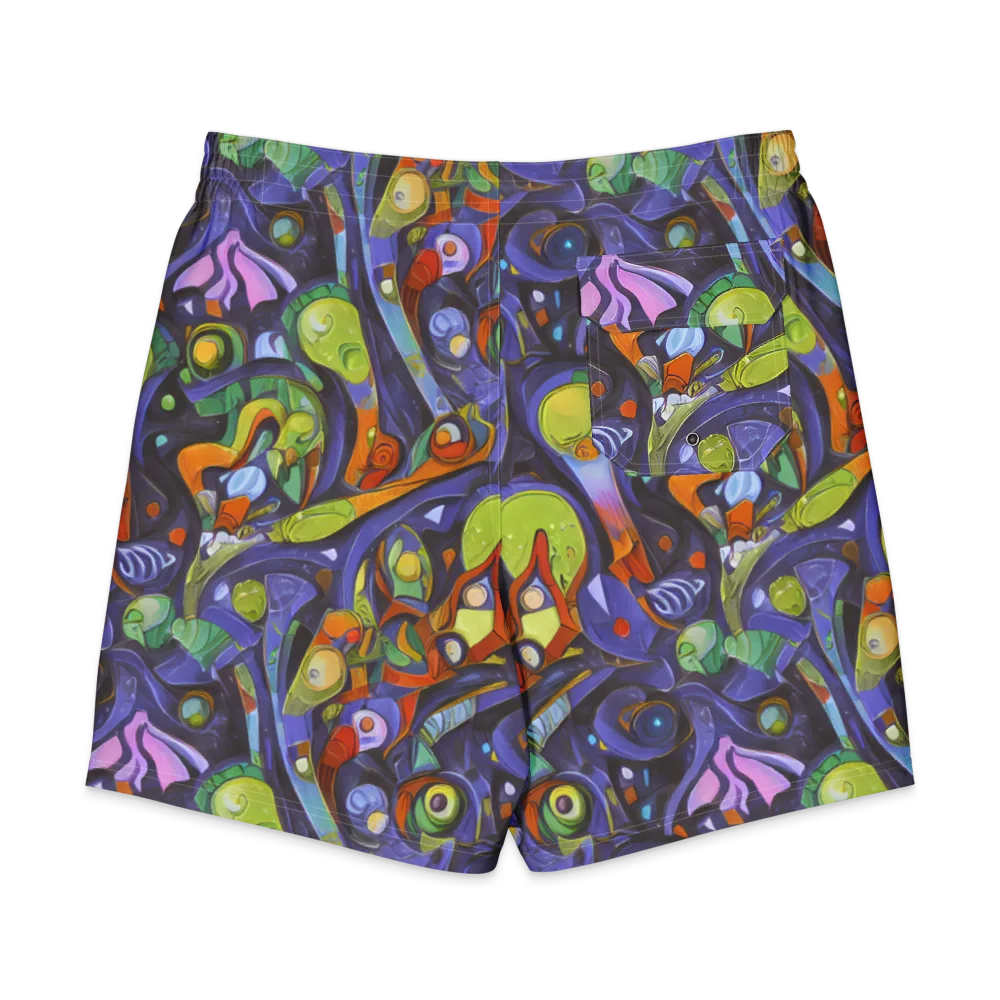 Neon Organism on Men's Board Shorts — Back