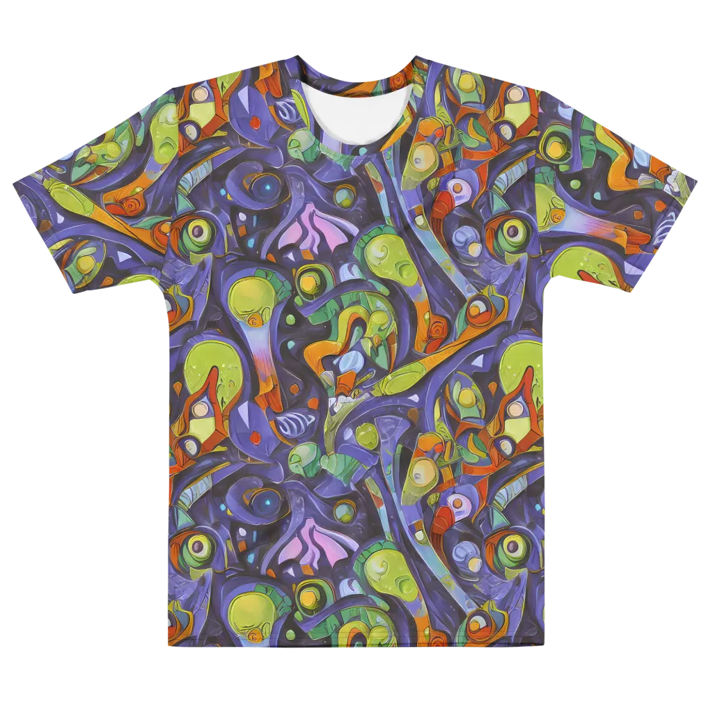 Neon Organism on Men's Cotton Crew Neck T-Shirt — Front