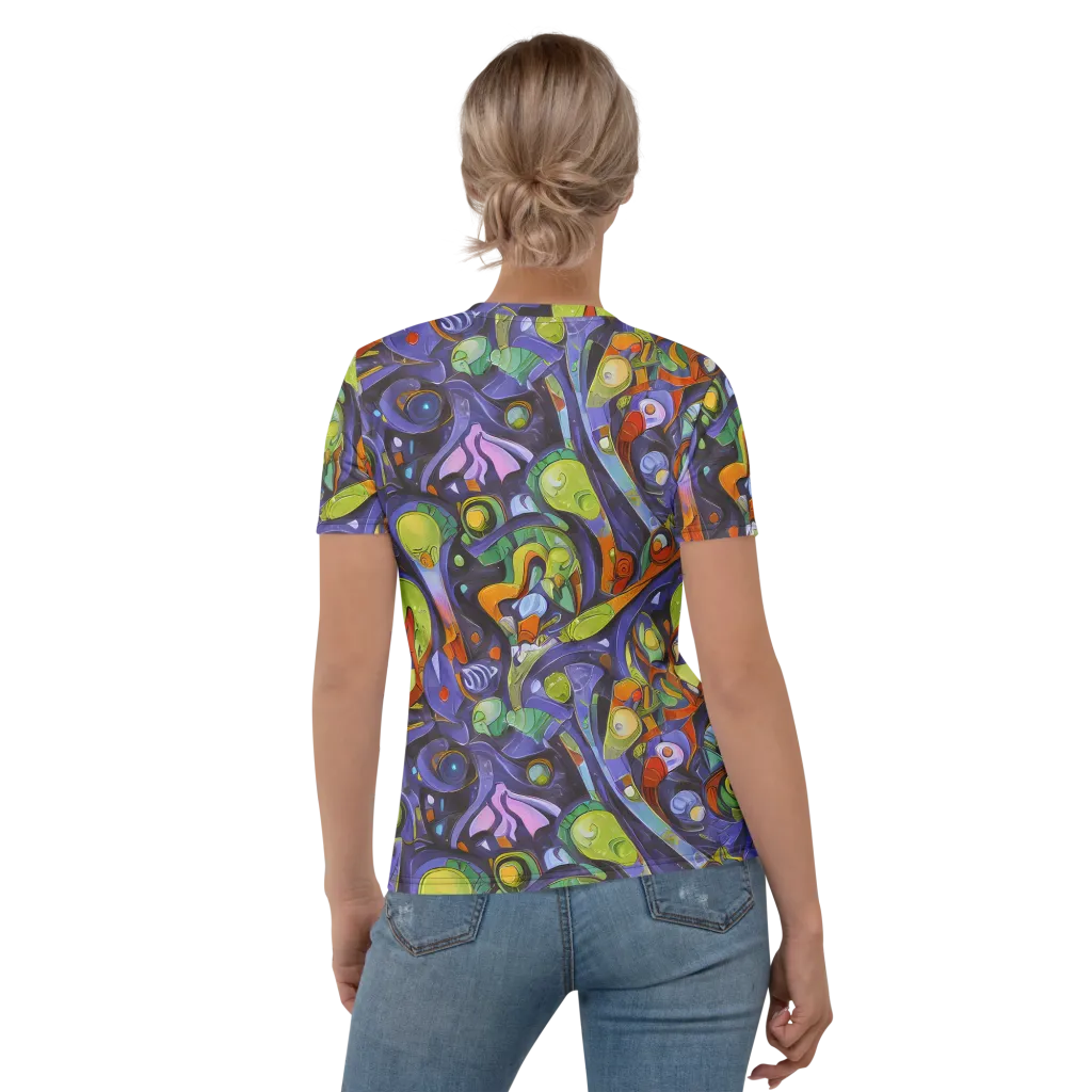 Neon Organism on Women's Crew Neck T-Shirt — Back