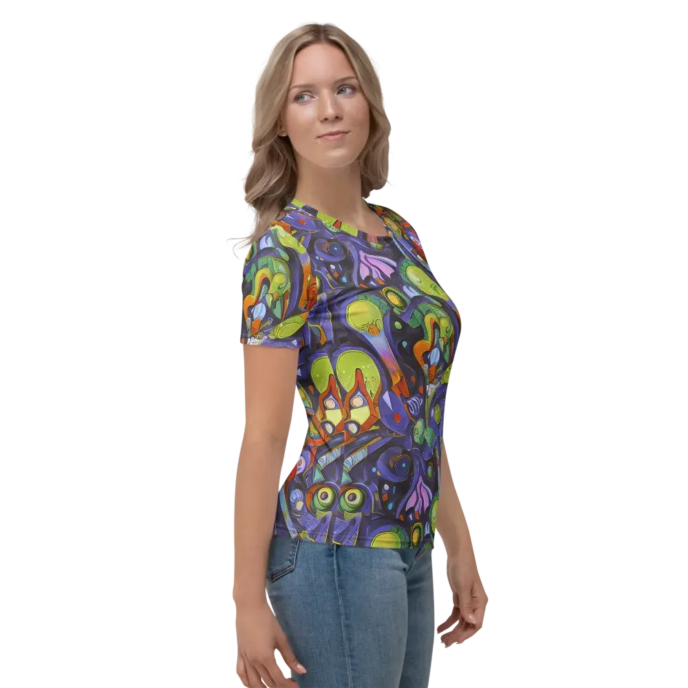 Neon Organism on Women's Crew Neck T-Shirt — Right
