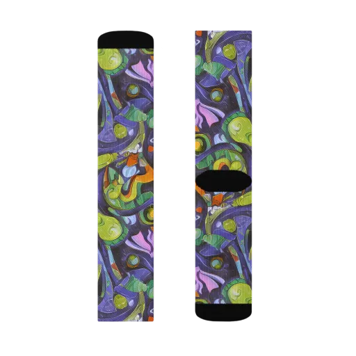 Neon Organism on a Socks
