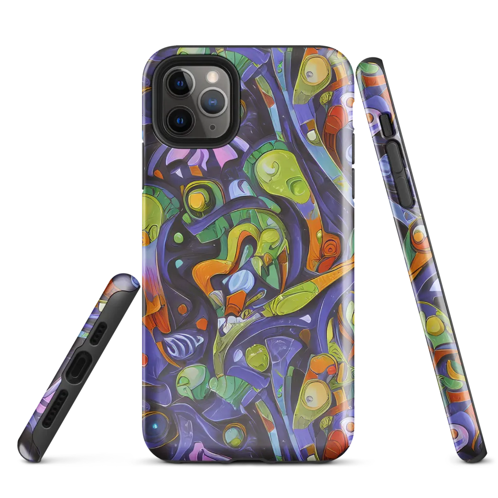 Neon Organism on Tough Case for iPhone® — Front