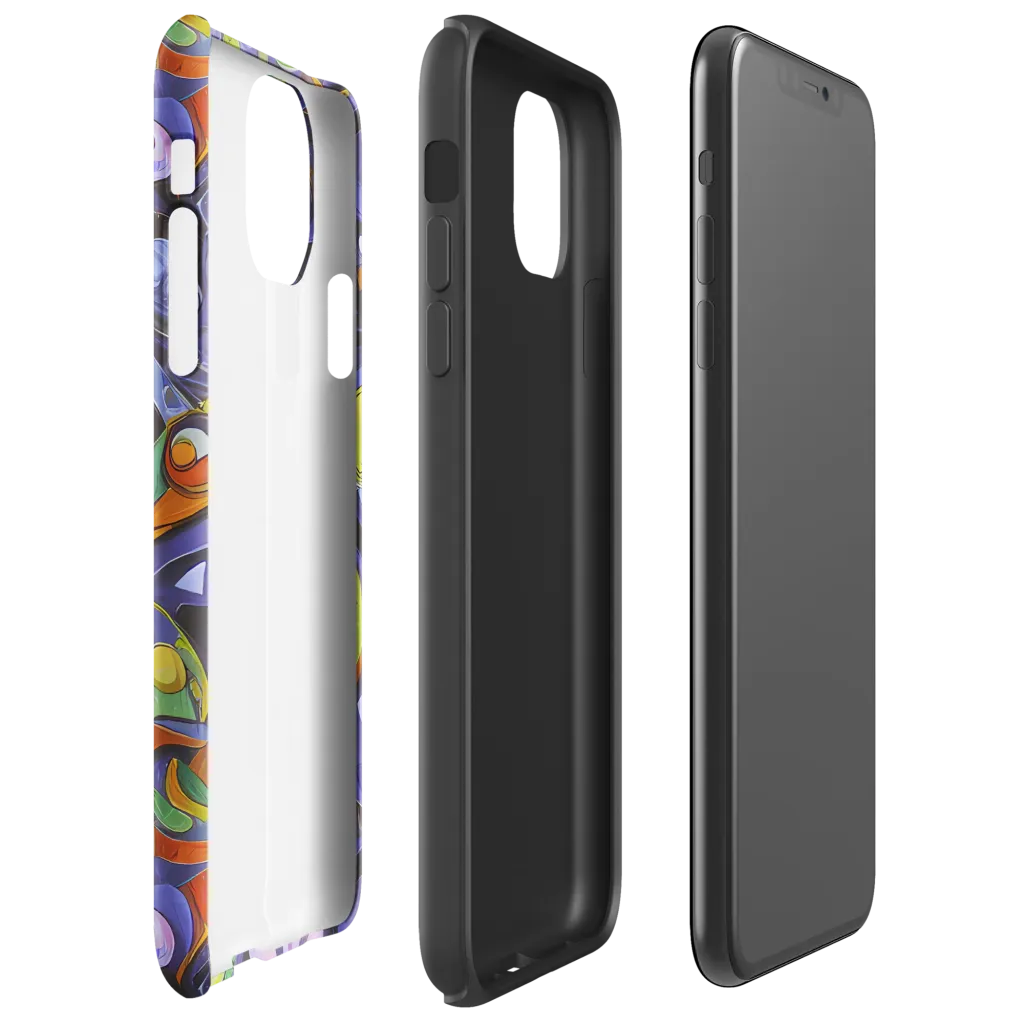 Neon Organism on Tough Case for iPhone® — Right