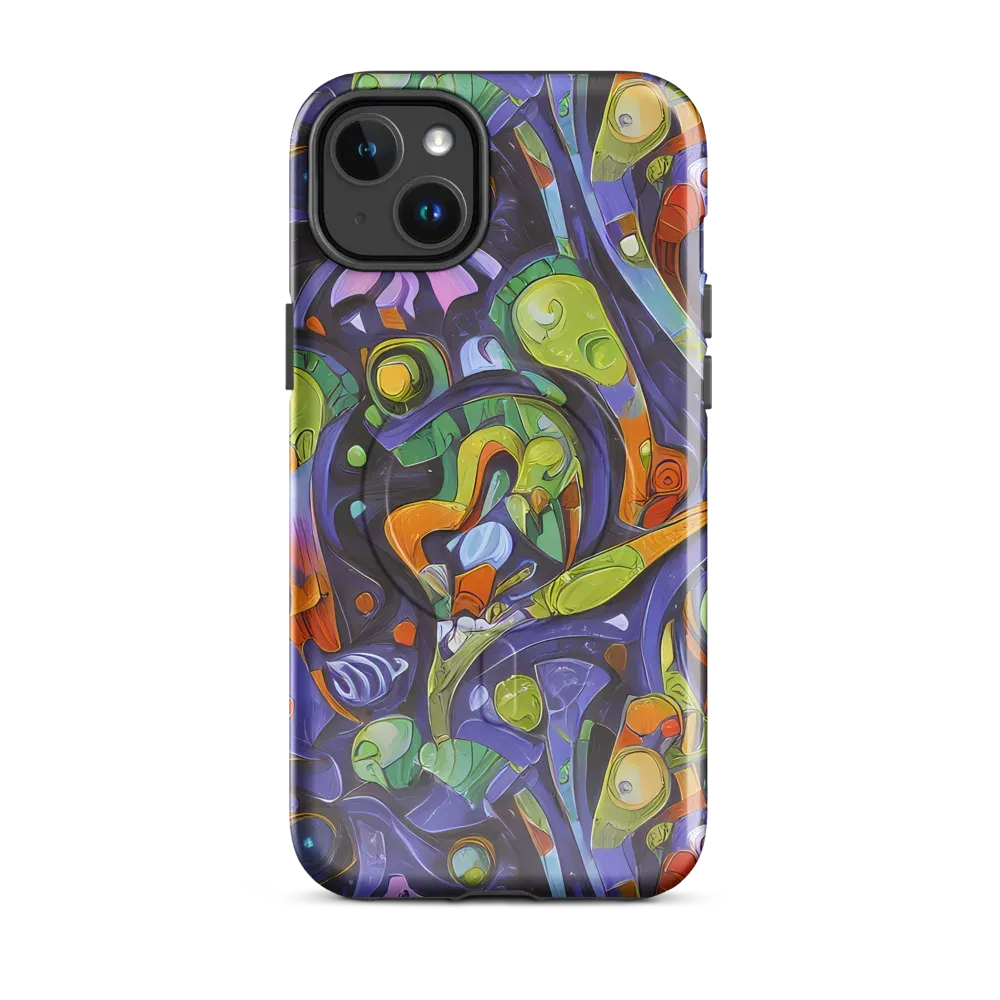 Neon Organism on MagSafe Tough Case for iPhone® — Front