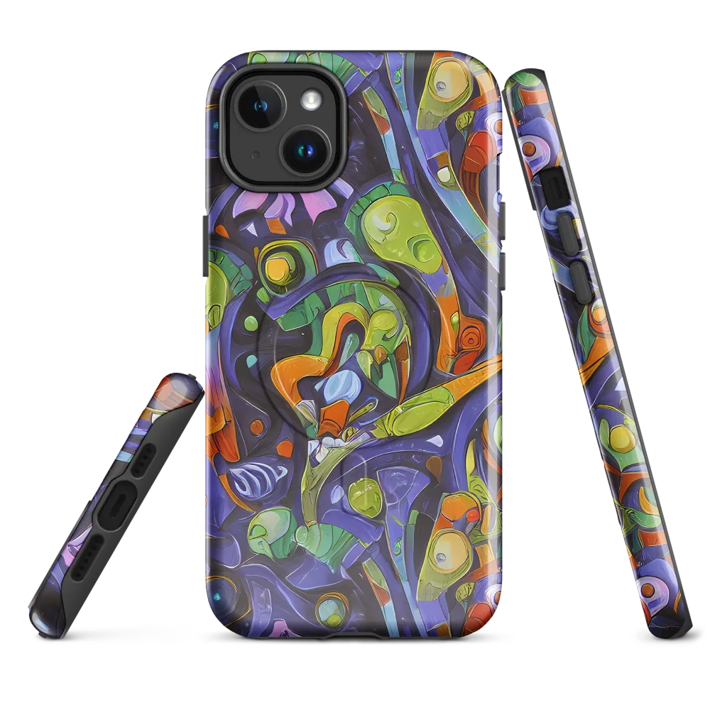 Neon Organism on MagSafe Tough Case for iPhone® — Front