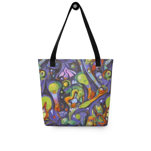 Neon Organism on a Tote Bag