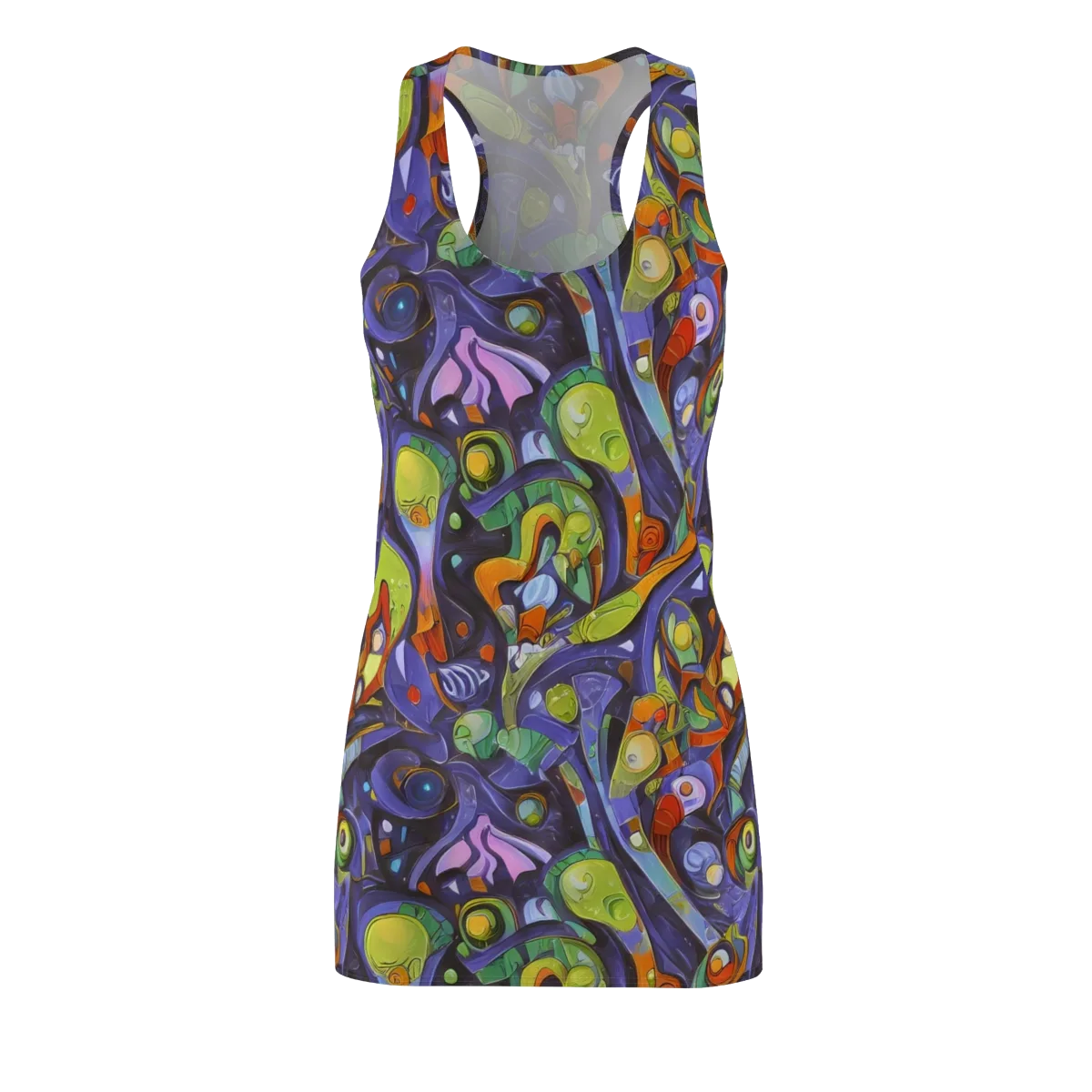 Neon Organism on Racerback Dress — Front