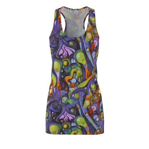 Neon Organism on a Racerback Dress