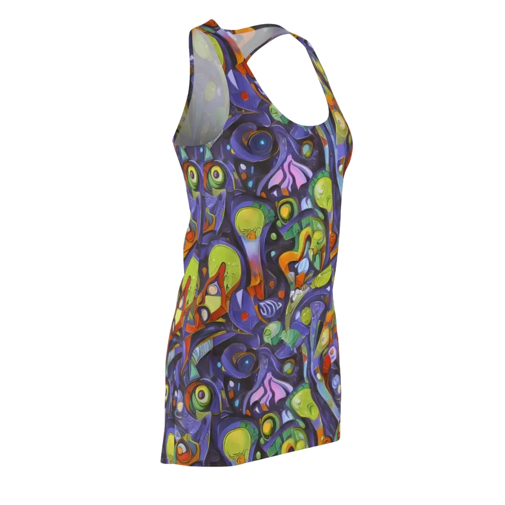 Neon Organism on Racerback Dress — Front Side