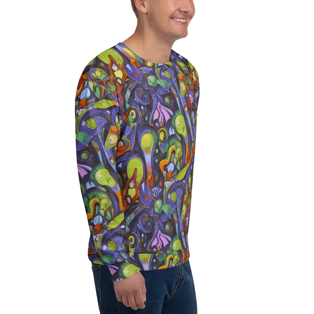 Neon Organism on Sweatshirt — Right Front