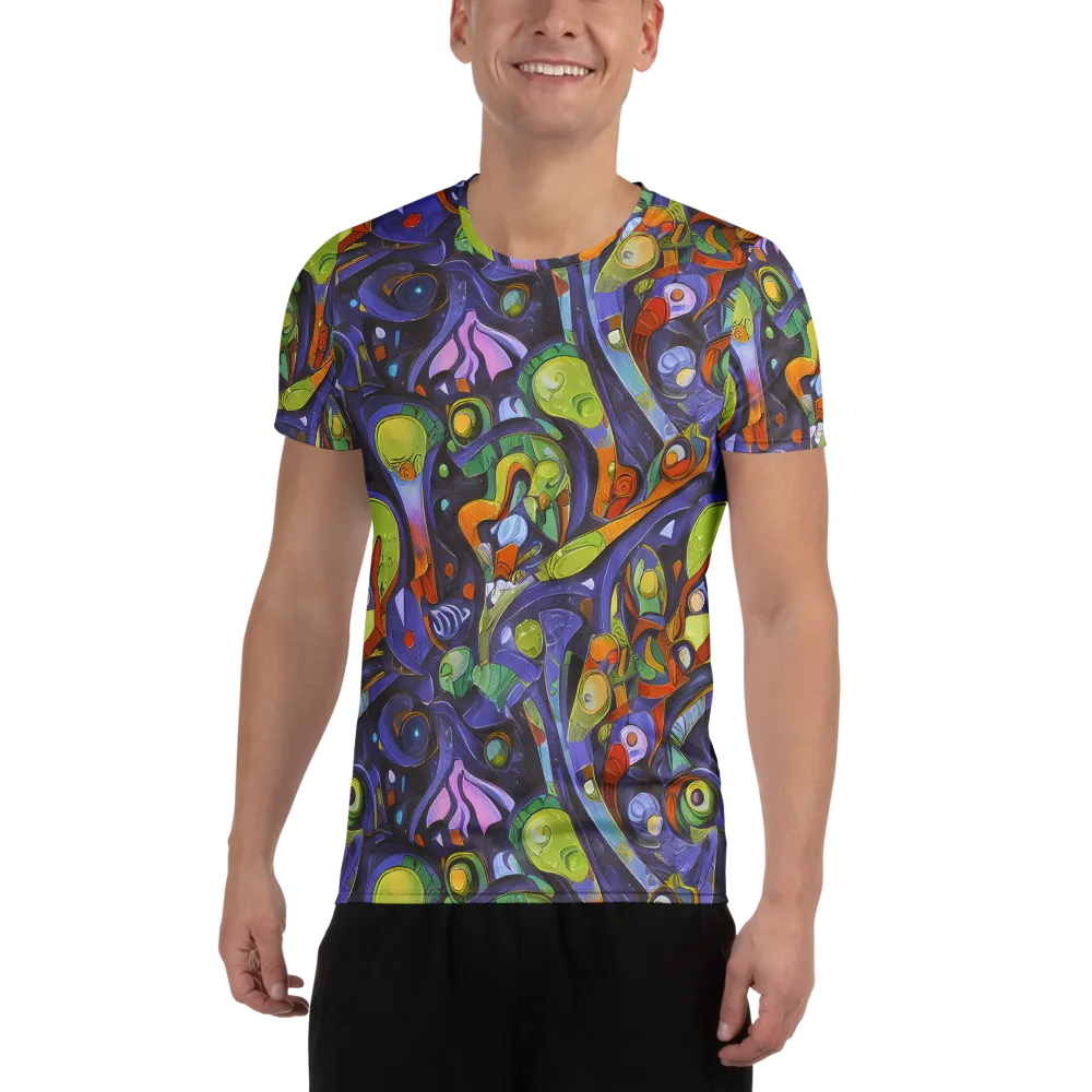 Neon Organism on Men's Athletic T-Shirt — Front