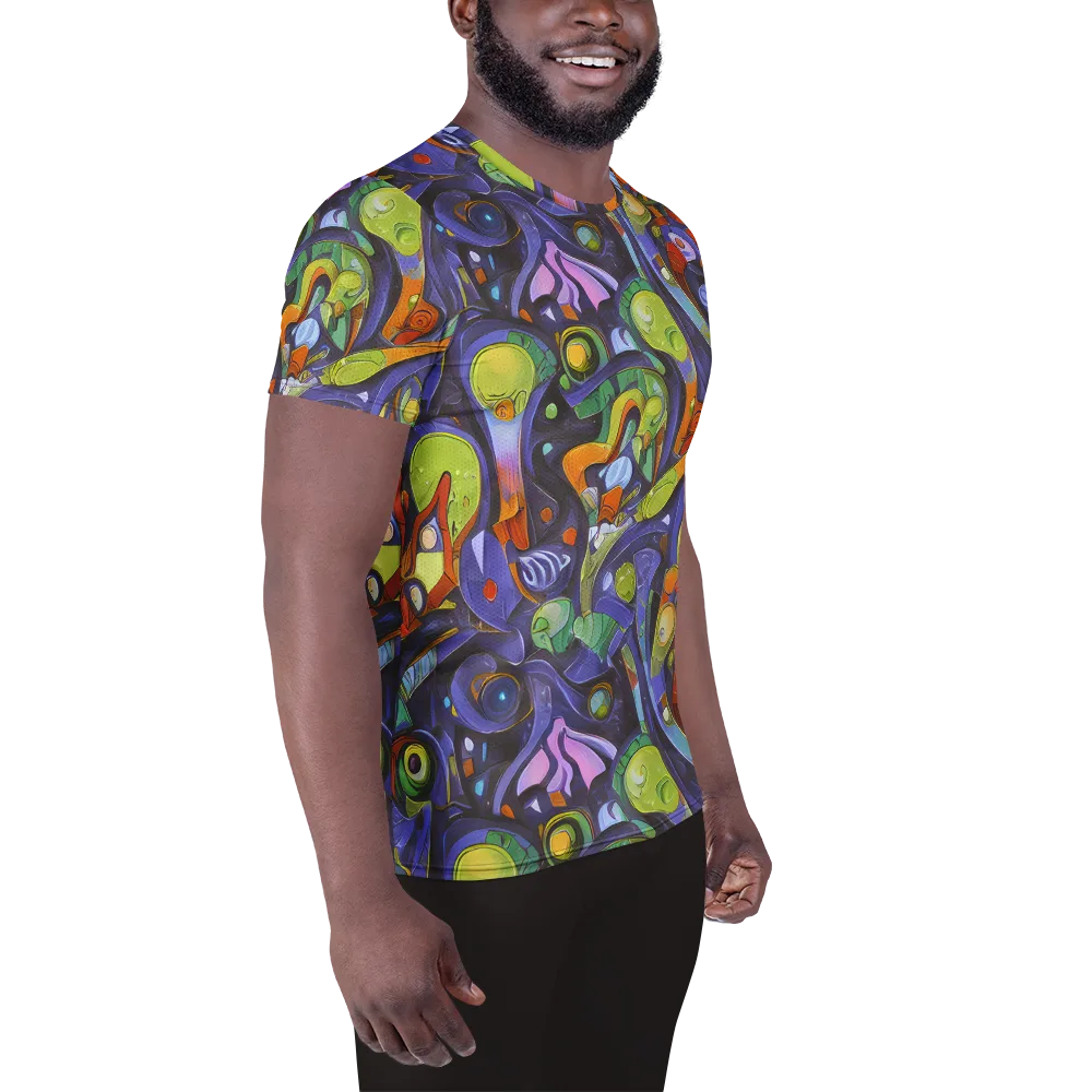 Neon Organism on Men's Athletic T-Shirt — Right
