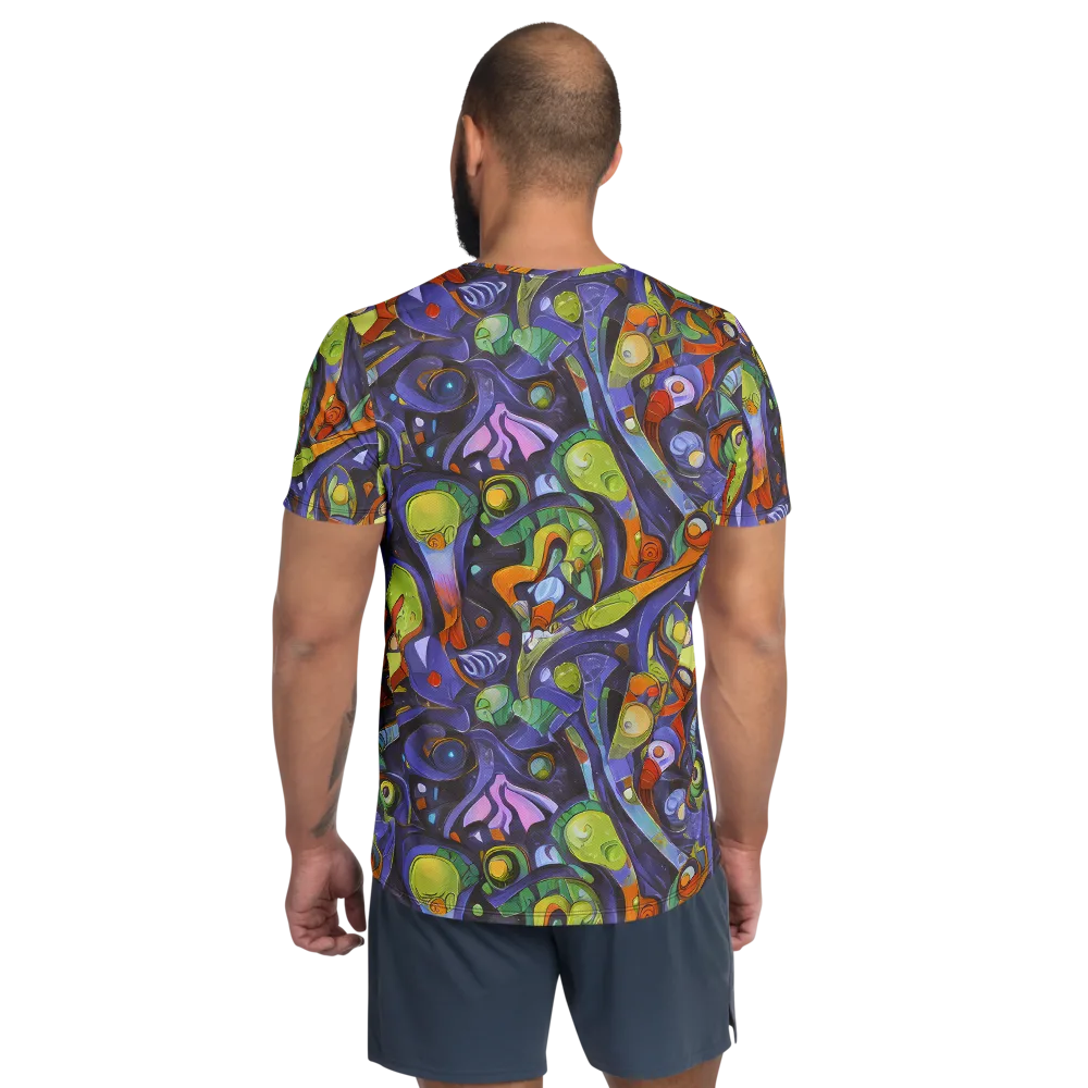 Neon Organism on Men's Athletic T-Shirt — Back