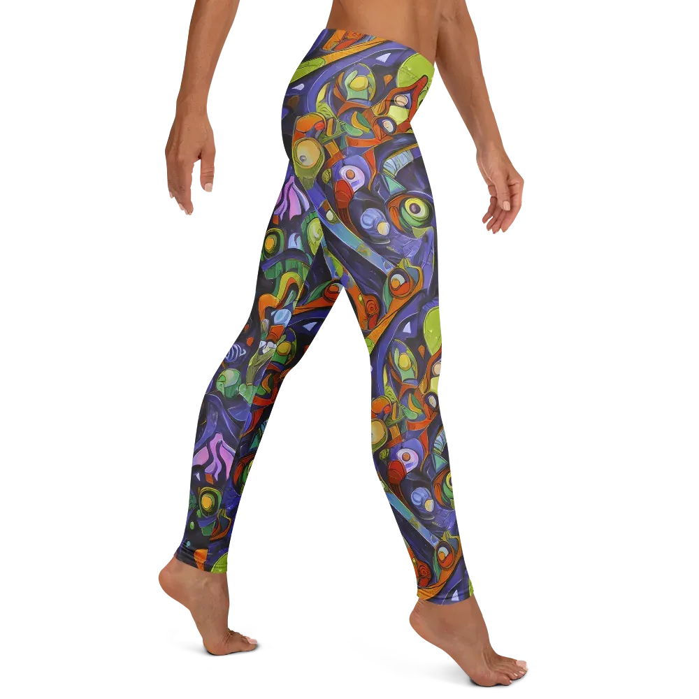 Neon Organism on Leggings — Right
