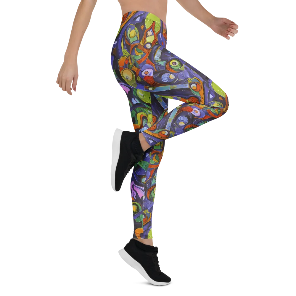 Neon Organism on Leggings — Right