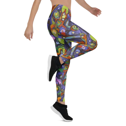 Neon Organism on a Leggings