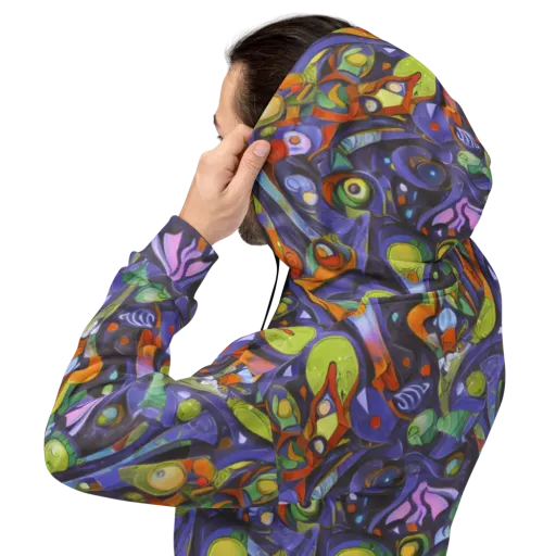 Neon Organism on a Hoodie