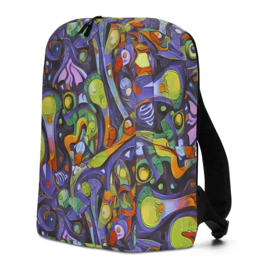 Neon Organism on a Minimalist Backpack