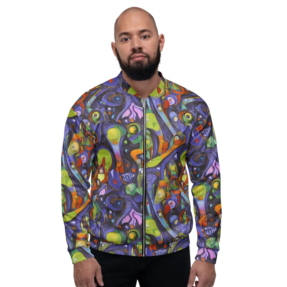 Neon Organism on Bomber Jacket — Front