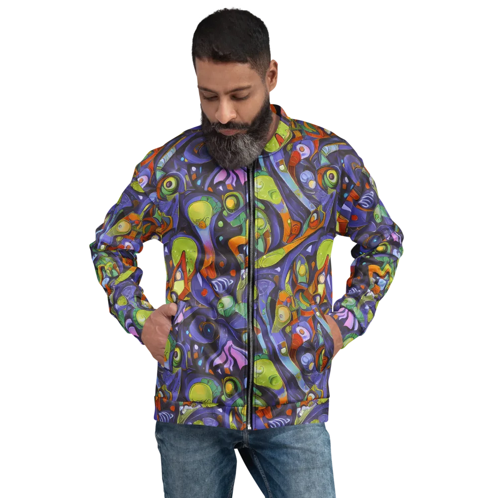 Neon Organism on Bomber Jacket — Front