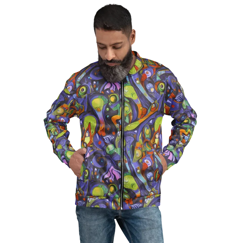 Neon Organism on Bomber Jacket — Front