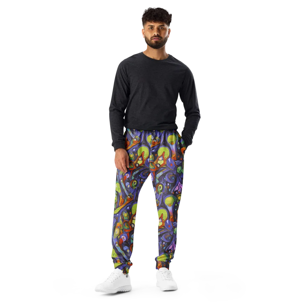 Neon Organism on Men's Joggers — Front