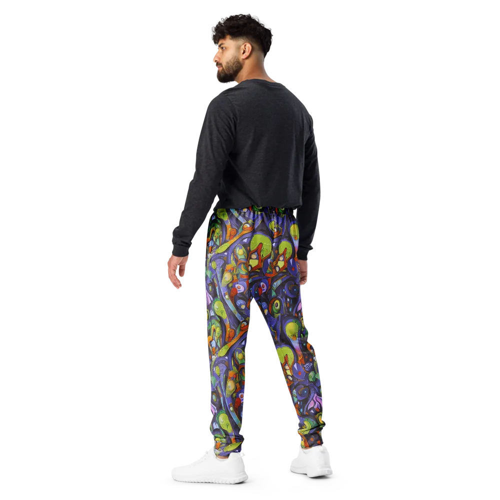 Neon Organism on Men's Joggers — Back